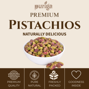 pistachios – premium (unsalted, without shell)